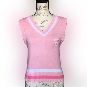 NWT Romwe Medium Sleeveless Pink Sweater